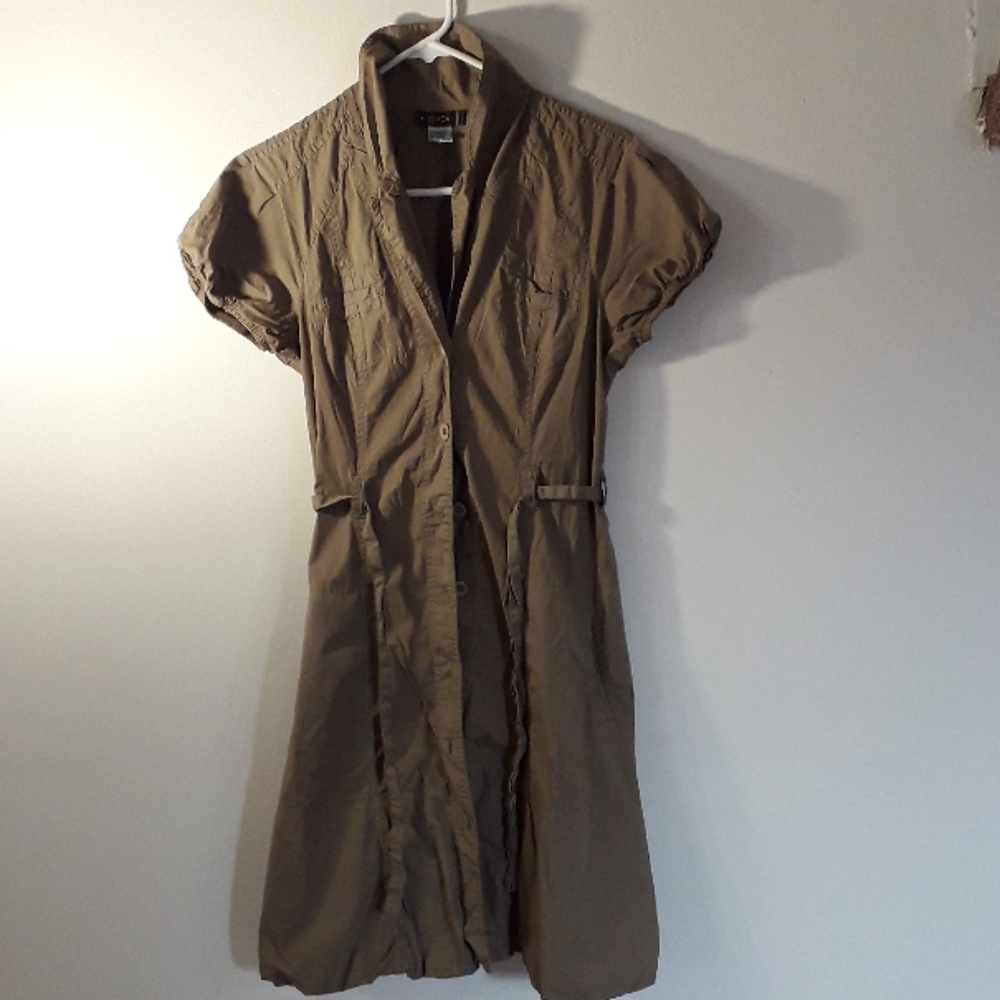 XCVI Olive green dress gently used.